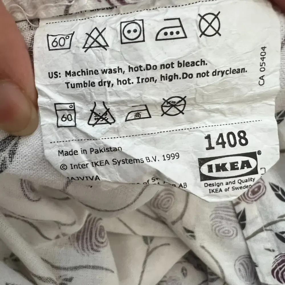 Ikea Majviva Duvet Cover Roses All Over Print 84 x 82.5